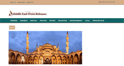 Desktop Screenshot of middleeastpressreleases.com