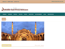 Tablet Screenshot of middleeastpressreleases.com